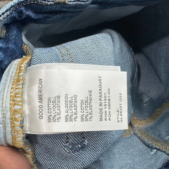 Good American Good Legs Straight Jean In Indigo333 Size 2/26 NWT - Picture 6 of 12